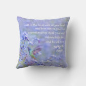 ハミングバードブルーガーデンフローラ聖書 クッション (裏面)