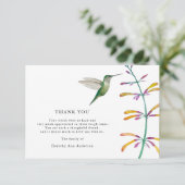 ハミングバードベレベローション葬儀サンキューカード カード (スタンド正面)