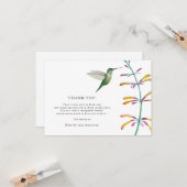 ハミングバードベレベローション葬儀サンキューカード カード (正面/裏面インサイチュ)