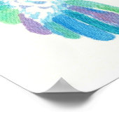 ハミングバードホバープリントとポスター ポスター (角)