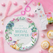 ハミングバードボホブライダルシャワー ペーパープレート (パーティー)