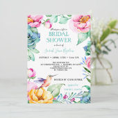 ハミングバードボホブライダルシャワー 招待状 (スタンド正面)