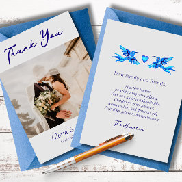 ハミングバードボホ結婚メキシコサンキューカード サンキューカード