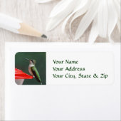 ハミングバードポートレートカスタム差出人住所ラベル ラベル (インサイチュ)