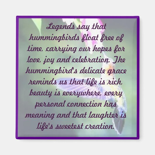 ハミングバードマグネット マグネット (正面)