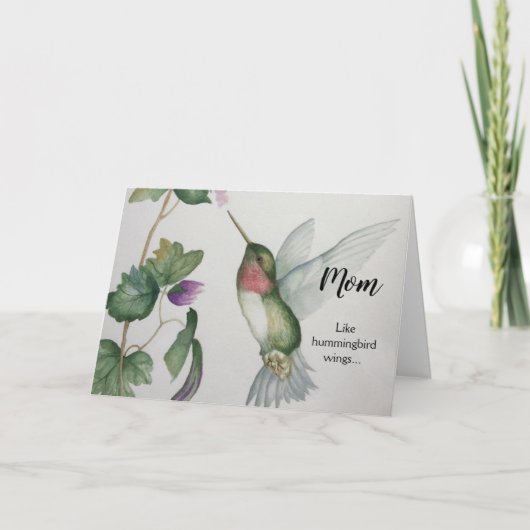 ハミングバードマザーズデイカード カード (正面)
