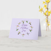 ハミングバードマザーズデイカード カード (黄色い花)