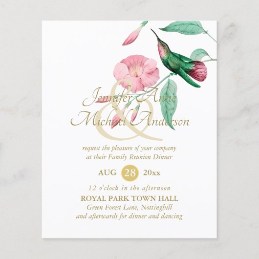 ハミングバードミントグリーンピンクファミリー懇親会クラス (正面)