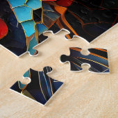 ハミングバードモザイクデザインジグソーパズル ジグソーパズル (側面)