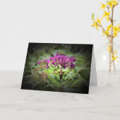 ハミングバードモスカード カード (黄色い花)