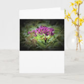 ハミングバードモスカード カード (黄色い花)