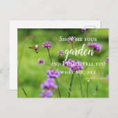 ハミングバードモス&フラワーズ ポストカード (正面/裏面)