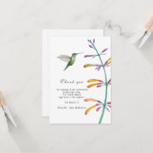 ハミングバードライフお祝いサンキューカード カード (正面/裏面インサイチュ)