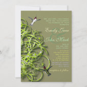 ハミングバードライムツリー結婚式招待状 招待状 (正面)