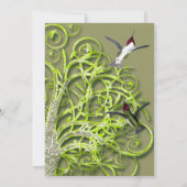 ハミングバードライムツリー結婚式招待状 招待状 (裏面)