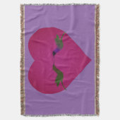 ハミングバードラブ スローブランケット (正面縦)