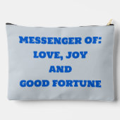 ハミングバードラブ、喜びと幸運 | アクセサリーポーチ (裏面)