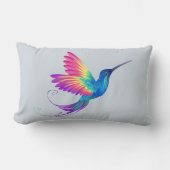 ハミングバードラブ、喜びと幸運 | ランバークッション (正面)