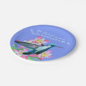 ハミングバードラベンダーピンクオダマキ（植物）花夏 ペーパープレート (アングル)