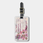 ハミングバードラベンダー宝飾品 ラゲッジタグ (正面縦)