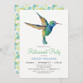 ハミングバードリタイアメントパーティの招待状 招待状 (正面/裏面)