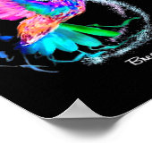 ハミングバードリボン乳がん認識度 ポスター (角)