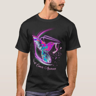ハミングバードリボン乳がん認識度_fullpri tシャツ