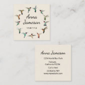 ハミングバードリーススクエア名刺 スクエア名刺 (正面/裏面)