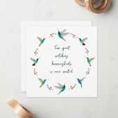 ハミングバードリース ノートカード (正面/裏面インサイチュ)