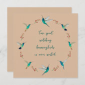 ハミングバードリース ノートカード (正面/裏面)