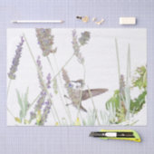 ハミングバードワイルドライフフラワーズティッシュペーパー 薄葉紙 (クラフト)