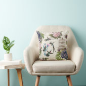 ハミングバードヴィンテージバーケージフローラ装飾用クッション クッション (椅子)