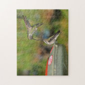 ハミングバード二羽 ジグソーパズル (縦)