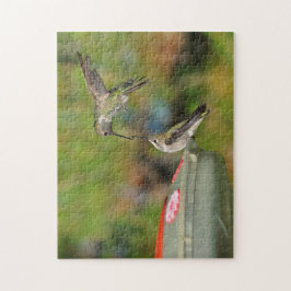 ハミングバード二羽 ジグソーパズル