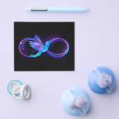 ハミングバード付きネオンインフィニティ白熱［赤熱］光を放つシンボル チラシ (シングル)