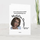 ハミングバード付き/花1空白のグリーティングカード カード (裏面)