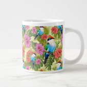 ハミングバード休息とHカスタムカットビニールのシール ジャンボコーヒーマグカップ (右)