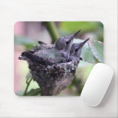 ハミングバード写真の口 マウスパッド (マウス)