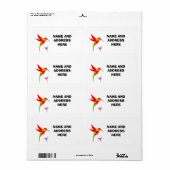 ハミングバード出荷住所 シール (フルシート)