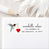 ハミングバード差出人住所ラベル ラベル (インサイチュ)