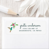 ハミングバード差出人住所ラベル ラベル (インサイチュ)