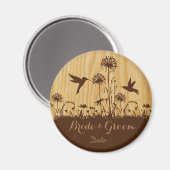 ハミングバード愛好家は日付の磁石を保存 マグネット (正面/裏面)