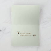 ハミングバード感謝祭カード カード (内部)