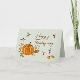 ハミングバード感謝祭カード カード