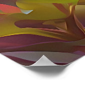 ハミングバード抽象芸術アート ポスター (角)