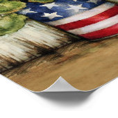 ハミングバード神が彼の恵みの引っ越し祝いパーティー贈り物を流す ポスター (角)