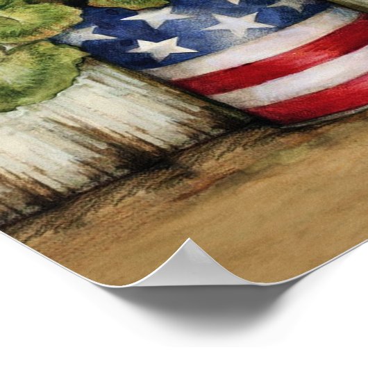 ハミングバード神が彼の恵みの引っ越し祝いパーティー贈り物を流す ポスター (角)