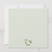 ハミングバード結婚式招待状 シーズンカード (裏面)