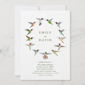 ハミングバード結婚式招待状 招待状 (正面)