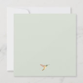 ハミングバード結婚式招待状 招待状 (裏面)